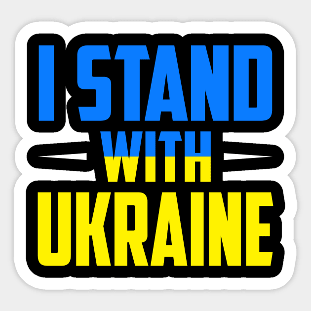 I Stand With Ukraine Sticker by oskibunde